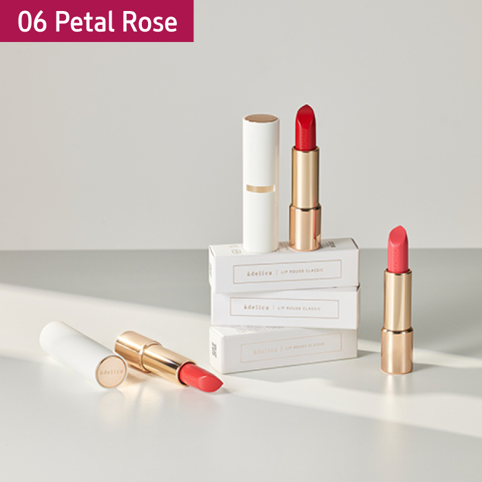 Adelica Lip Rouge Classic 06 Petal Rose (1ea)