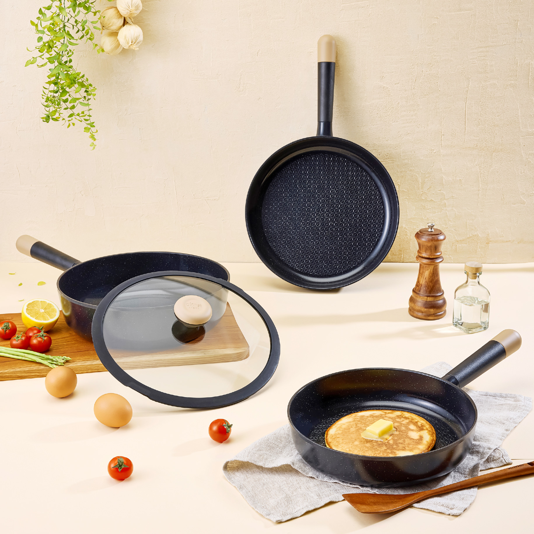 MediCook Ceramic Frying Pan 3 Set