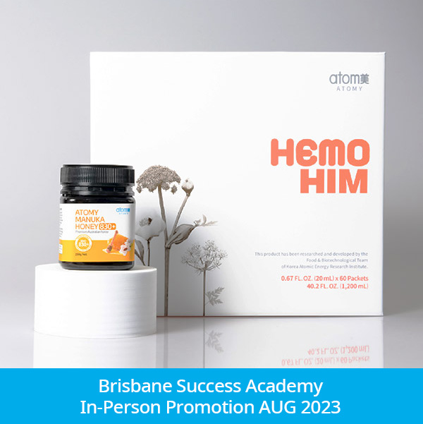 Brisbane Success Academy In-Person Promotion(HemoHIM* 1set + Manuka Honey 830+) | Atomy Australia