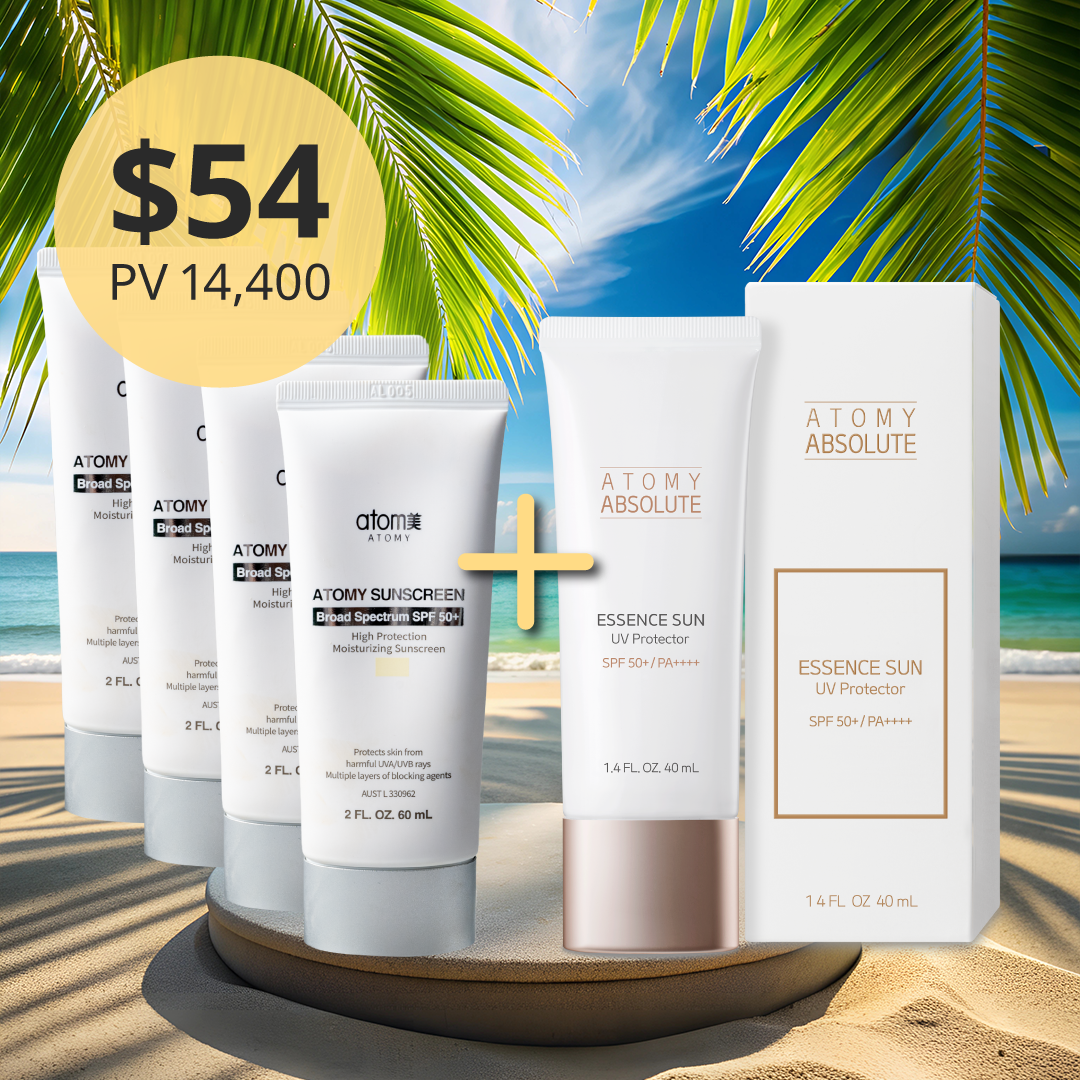 Sunscreen Beige 4 Set + Essence Sun | Atomy Australia