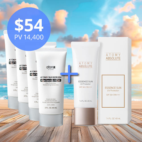Sunscreen White 4 Set + Essence Sun | Atomy Australia