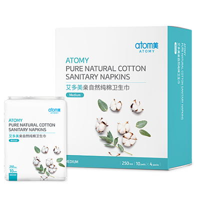 Atomy Pure Natural Cotton Sanitary Napkins_Medium