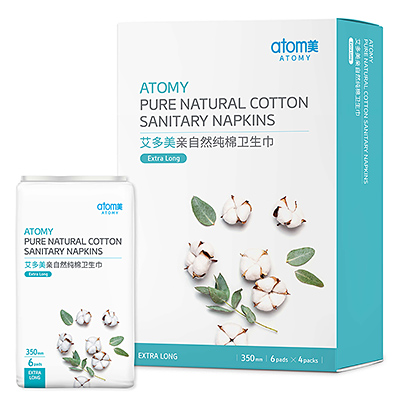 Atomy Pure Natural Cotton Sanitary Napkins_Extra Long