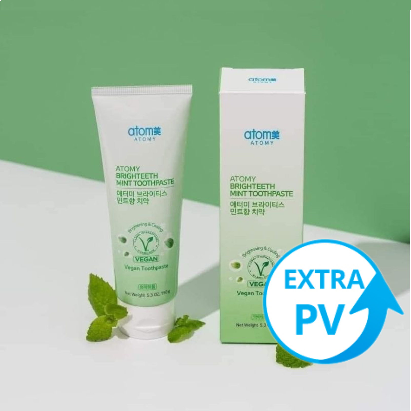 Atomy Brighteeth Mint Toothpaste 150g*1set | Atomy Cambodia