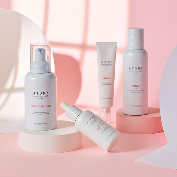 ឈុតអាកណេគ្លៀ អិចស្ពើត / Atomy Acne Clear Expert System Set | Atomy Cambodia