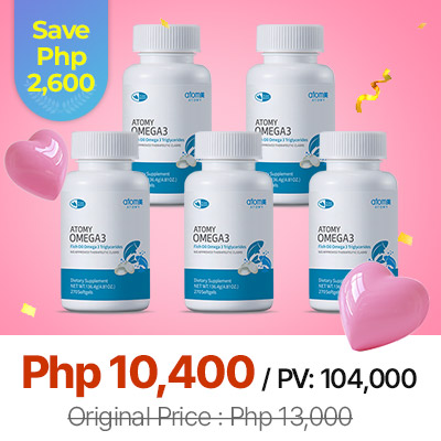 Buy 4 Atomy Omega 3 + 1 Atomy Omega 3 (free) | Atomy Philippines