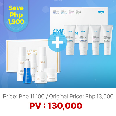 Buy 1 Absolute CellActive Skincare Set + 1 Evening Care 4Set (free) | Atomy Philippines