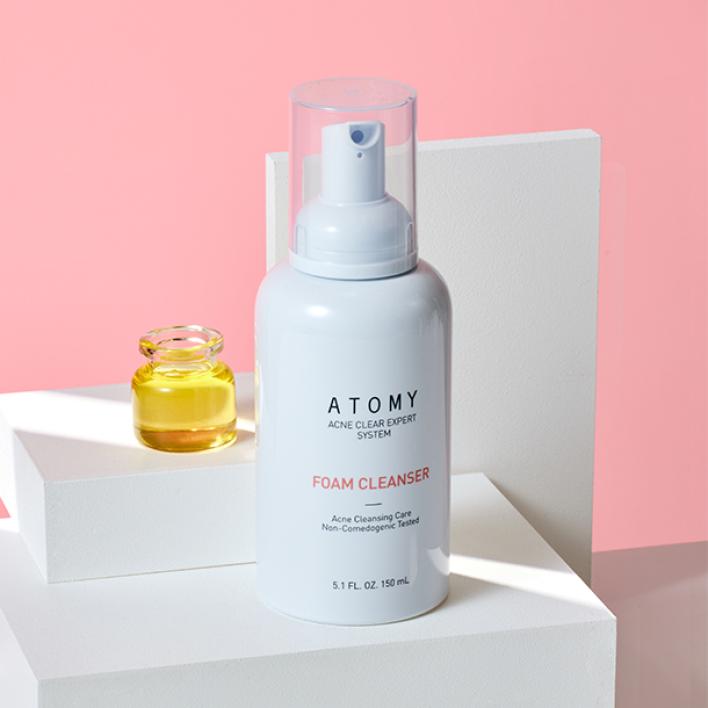 ហ្វូមសំអាតមុខអាកណេ / Atomy Acne Clear Expert System Foam Cleanser | Atomy Cambodia